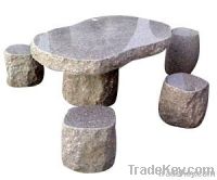 Granite Tabls & Chairs, Bainbrook Brown Granite G664