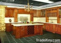 luxury solid wood kitchen cabinet