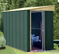 Lean to Pent Metal Shed