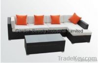 5 Piece Wicker Sofa Set