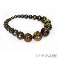 Round amber beads