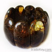 Polished baltic amber bracelets