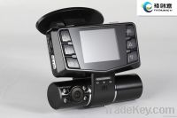 dual channels and dual-screen display car black box-(CY-900T)