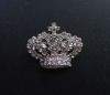 fashion alloy crystal rhinestone crown wedding brooch