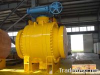 Big size trunnion ball valve