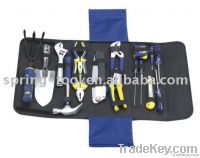 17 pcs DIY tool and garden tool kit in foldable canvas bag