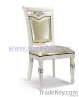 EB008 hand craft European antique Pearl white chair (Grain leather)