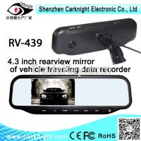 4.3inch TFT LCD rear view mirror with DVR&Auto-dimming