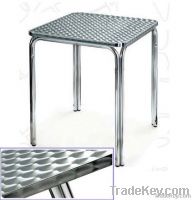 aluminum table, stainless steel table