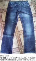 mens denim long pant