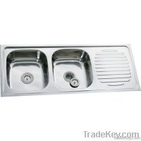 double bowl single drain ketchen sink YTD12050F