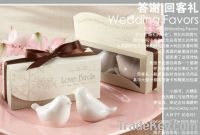 Wedding Favors Gifts/ Love Bird Ceramic Salt and Pepper Shaker