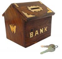 Wooden Money Box