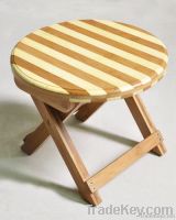 bamboo folded stool