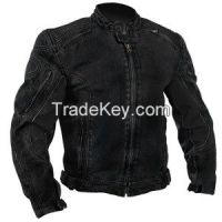 Black Denim Bikers Cruiser Jacket with Armor