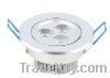 Aluminum high power 3*1w led ceiling light/downlight