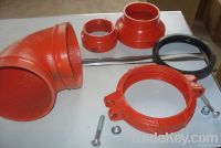 grooved pipe fitting sand casting pipe connector