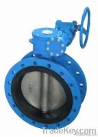 Concentric Double Flanged Butterfly Valve with Gear Box