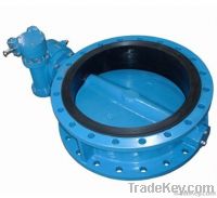 Concentric Double Flanged Butterfly Valve with Gear Box
