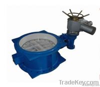 "Eccentric Butterfly Valve With Gear Box  "