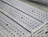 Non-slip steel step floor for shipbuilding or for parking lot.