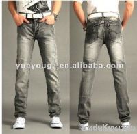 Grey Men's Jeans with beautifull washing