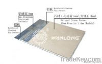 Aluminium honeycomb backed stone panel