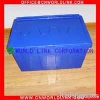 with separate lid turnover plastic crates