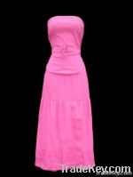 Ladies Pink Summer Maxi Dresses Pk of 12