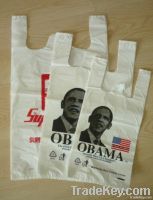 Obama T-shirt bag printed, plastic bag, poly bag, hdpe/ldpe bag,