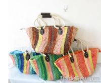 straw bag/beach bag/straw handbag/straw shopping bag