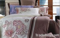 Embroidered cotton bedsheet