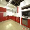 L10 Bright red lacquer kitchen