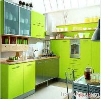 modern design lacquer faced wooden kitchen cabinet
