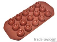 chocolate silicone ice cube tray/silicon ice tray