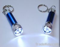 LED flashlight with keychain
