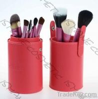 NEW Column pu case 13 pcs cosmetic brush set makeup kit