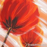 simple flower painting/canvas painting/oil painting/handmade painting