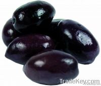 Whole black olives