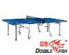 Double Fish 01-303 Double Folding Movable Table Tennis Table