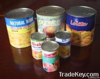 canned food, canned fruit