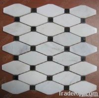 12"x12"Long octagon China white marble mosaic