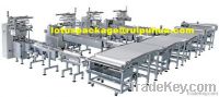 horizontal plastic film flow-wrapping machine for granular products
