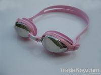 Silicone Swimming Goggles With Hard Mirror Coated Lens