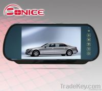7inch car TFT LCD Rearview Mointor with Touch Key
