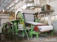 low capacity 2TPD 1092mm toilet paper making machine