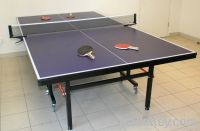 folding table tennis table as-201 square leg 3'' wheels