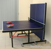 folding table tennis table as-203 square leg 3'' wheels
