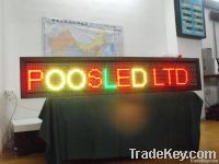 Poos P12 tri-color led sign SD-P12-1-R