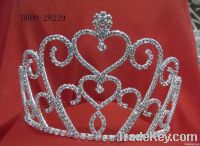 Rhinestone  sweet heart tiara crown